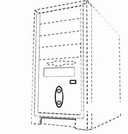 Image result for Computer Tower Clip Art Black and White