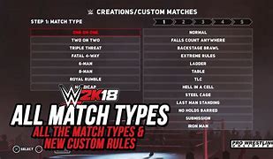Image result for Wrestling Match Types