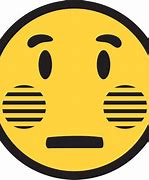 Image result for Flushed Face Emoji HD PNG