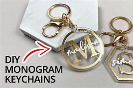 Image result for Monogram Keychain Design