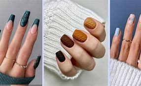 Image result for Nails Winter Black Simple