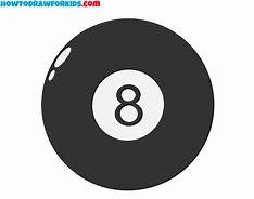 Image result for 8 Ball Line Art