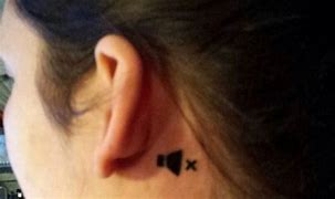 Image result for Mute Button Tattoo