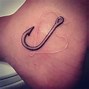 Image result for Fish Hook with Pine Trees Outline
