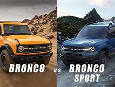 Image result for Bronco vs Bronco Sport Side by Side