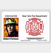 Image result for Firefighter ID Template