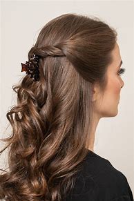 Image result for Medium Style Hair with Claw Clips