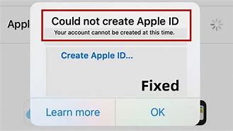Image result for Cannot Create Apple ID