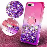Image result for iPhone 8 Plus Liquid Glitter Cases Aqua and Purple