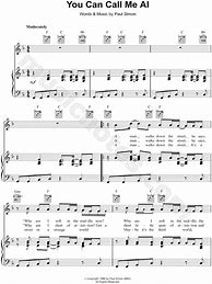 Image result for You Can Call Me Al Chords and Lyrics