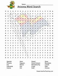 Image result for Arizona Word Searches