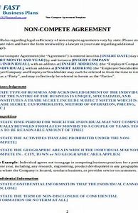 Image result for Non-Compete Agreement Example