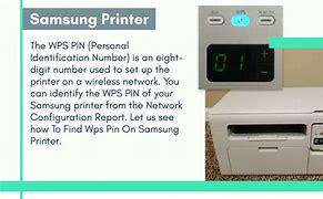 Image result for WPS Pin Samsung M2070w