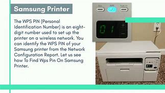 Image result for WPS PIN On Samsung Printer