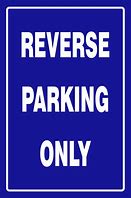 Image result for Reverse Parking Sign Clip Art