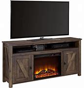 Image result for Rustic Console with Fireplace