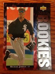 Image result for Michael Jordan Rookie of the Year Chicago White Sox Baseball Card