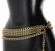 Image result for Chanel Chain Belt Gold