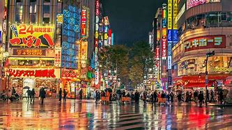 Image result for Shibuya Crossing at Night Aesthetic