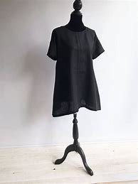 Image result for Black Linen Tunic Tops for Women