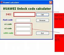 Image result for Huawei Unlock Calculator