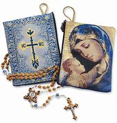 Image result for Rosary Charms Virgin Mary