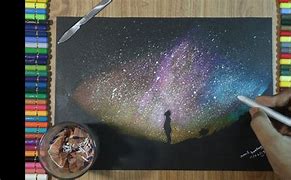 Image result for Easy Galaxy Drawing with Colored Pencils