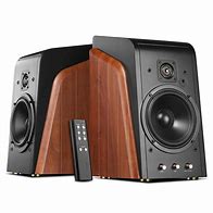 Image result for Wood Bookshelf Speakers