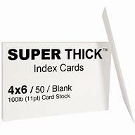 Image result for Heavyweight Index Cards 4X6