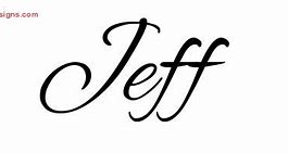 Image result for Jeff Name Designs