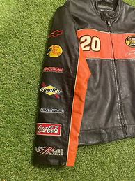 Image result for NASCAR Leather Jacket Men Air Force Logo
