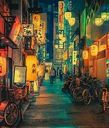 Image result for Japan City Night Aesthetic