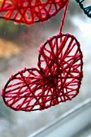 Image result for Valentine Yarn Hearts Crafts