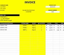 Image result for Blank Invoice Template Free