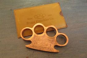 Image result for Leather Brass Knuckle Case