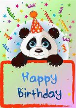 Image result for Birthday Panda Cartoon