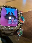 Image result for Black Apple Watch Series 4 with Blue Band