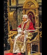 Image result for Pope Benedict XVI Throne