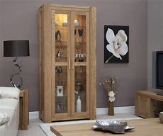 Image result for Oak Display Cabinets with Glass Doors