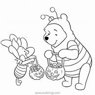 Image result for Winnie the Pooh Halloween Coloring Pages