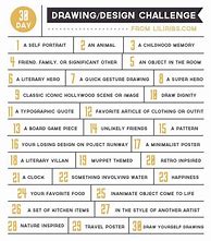 Image result for 30-Day Art Challenge List