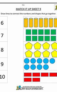 Image result for Kinder Worksheet in Math