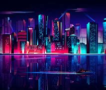 Image result for Glow Night Skyline Wallpaper