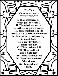 Image result for 10 Ten Commandments Printable