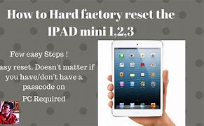 Image result for How to Factory Reset iPad Mini On iTunes