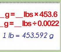 Image result for Grams to Lbs Conversion Formula