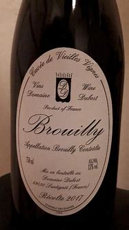 Image result for Dubost Brouilly Cuvee Vieilles Vignes