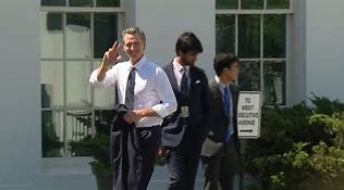 Image result for Gavin Newsom at White House