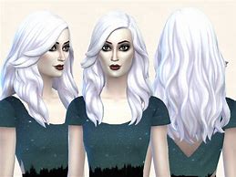 Image result for Sims 4 White Hair CC