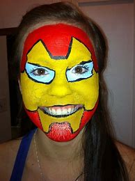 Image result for Iron Man Face Paint Fail